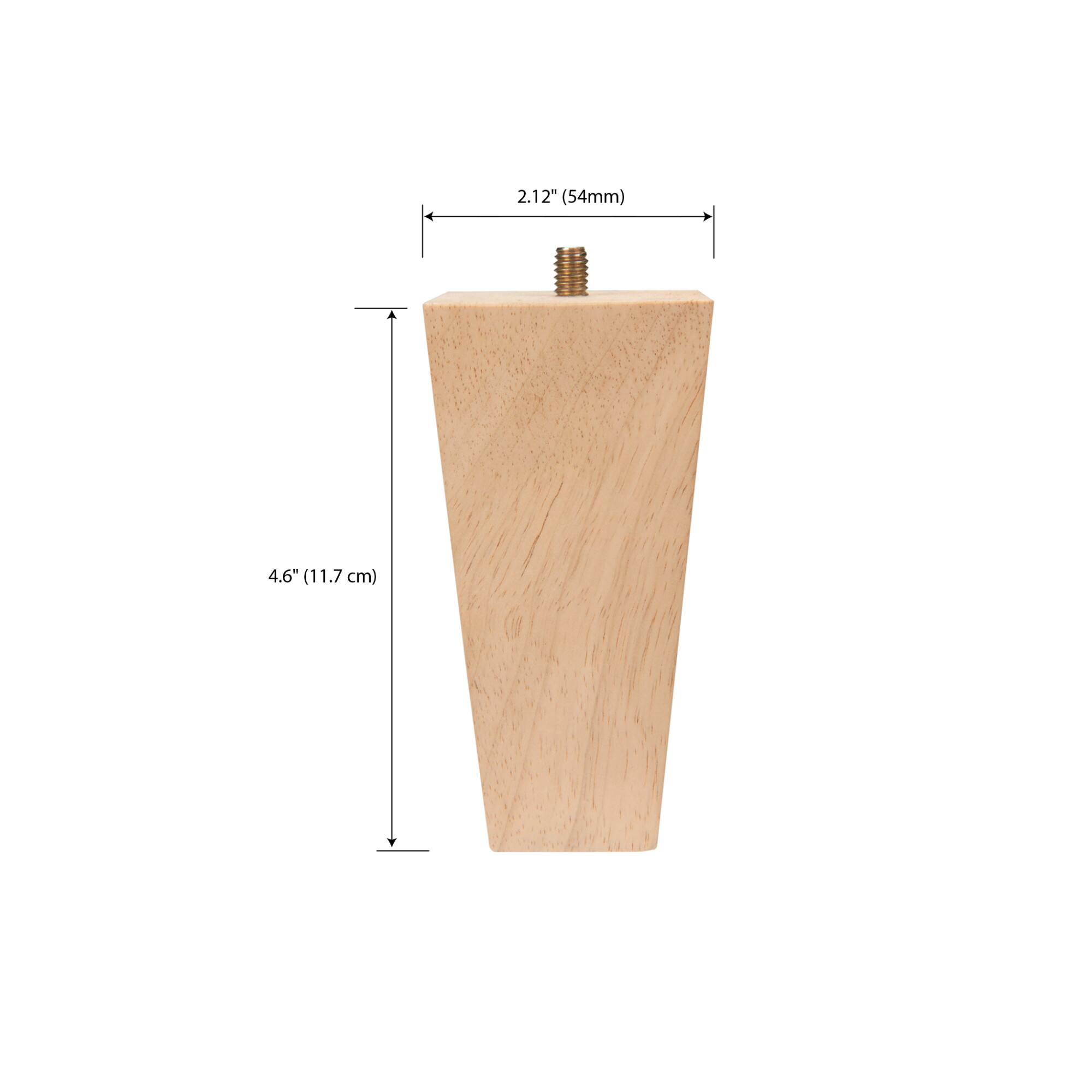 Dritz® Home Unfinished Wood Tapered Square Bun Feet Set